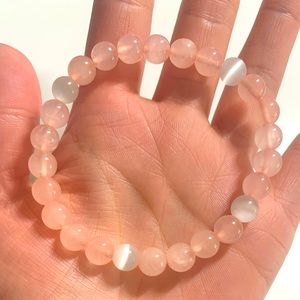 Pink crystal bracelet